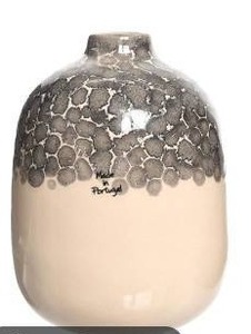 lot 10781 image: Portuguese Ceramic Vase with Faux Plant