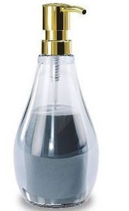lot 10788 image: Umbra Denim Blue 9.5 oz Soap Pump Dispenser, Lot of 2
