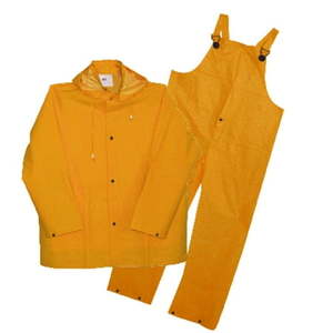 lot 10804 image: Boss Yellow PVC-Coated Polyester Rain Suit Small