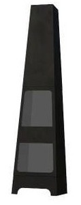 lot 10958 image: La Hacienda L61 56017 Malmo Steel Chimenea, Black