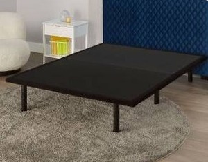 Serta Pro Platform Queen Flat Foundation Black Metal Bed Frame