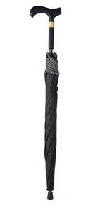 lot 8819 image: 2 In 1 Travel Walking Stick Umbrella For Men And Women