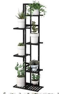 lot 8851 image: Laiensia Bamboo Plant Stand Rack 6 Tier,Multiple Stand Holder Shelf Rack,