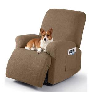 lot 8866 image: Timeles Recliner Covers Recliner Chair Covers Reclining Couch Covers Sofa Slipcovers Stretch Soft Washable (Single-Seater, Light Brown