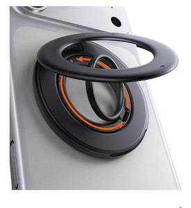 lot 8876 image: TORRAS 2025 Flagship Magnetic Phone Grip Ring Holder Kickstand 2-Sided Magnetic 360 Rotation Fit for MagSafe Accessories for iPhone 17 16 15 14 13 12 11 Samsung, Google, Black