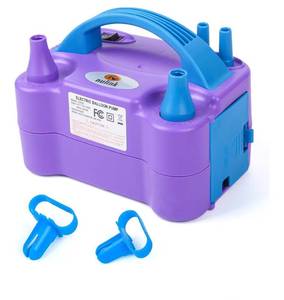 lot 8881 image: NuLink Balloon Pump Electric Portable Dual Nozzle Air Pump for Balloons Blower Pump Inflator