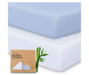 lot 8882 image: KeaBabies 2-Pack Baby Crib Sheets for Boys, Girls - 52x28 Viscose Derived from Bamboo Toddler Bed Sheets Neutral