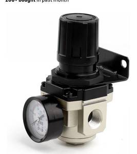 lot 8884 image: SNS AR4000-N04 Female Thread 12 NPT Air Pressure Regulator 0-150 PSI Adjustable,Bracket,Gauge
