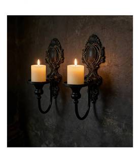 lot 8916 image: YOLLZEY Candle Holder Wall Sconces Set of 2 -