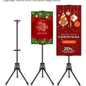 lot 8926 image: Poster Stand for Display, 80 Adjustable Sign Stand Tripod