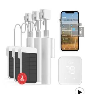lot 8941 image: SwitchBot Blind Tilt Automatic Blind Opener 3-Pack & Hub 2- Smart Motorized Blinds with BluetoothIR Remote Control,