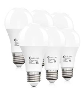 lot 8950 image: 6-Packs A19 LED Light Bulbs,100 Watt Equivalent Daylight 5000K Bright Bulbs Efficient 13W,1500 Lumens E26 Base, Non-Dimmable,