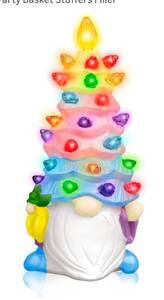 lot 8976 image: Easter Gnomes Decorations Glowing Easter Carrot Gnome Decoration Resin Spring Figurines
