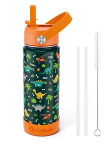 lot 8978 image: Fimibuke Kids Insulated Water Bottle, 18oz BPA FREE 188 Stainless Steel Kid Cup with Straw