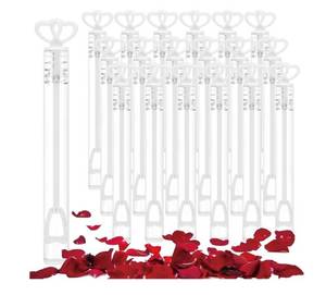 lot 8987 image: FOIMAS 40pcs Mini Wedding Bubble Wand,Heart Bubble Wand for Guest Wedding Party Favor Bachelorette Party Valentines Day Party Decoration Supply,White