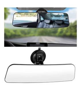 lot 9009 image: Car Rear View Mirror with Suction Cup, Anti Glare Wide Angle HD Auto Inside Rearview Mirror, 360 Degrees Adjustable Reduce Blind Spots, Universal for Vehicle, Marine, Boat, Truck, SUV, Van