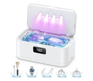 lot 9018 image: Ultrasonic Jewelry Cleaner, 50Khz Jewelry Cleaner Ultrasonic Machine for Jewelry, Eyeglasses, Rings