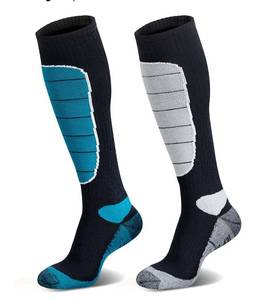 lot 9075 image: Hylaea Merino Wool Ski Socks, Cold Weather Socks for Snowboarding, Snow, Winter, Thermal Knee-high Warm Socks, Hunting Large