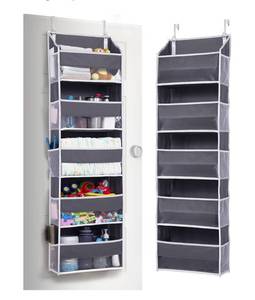 lot 9096 image: ULG 1 Pack Over Door Organizer with 5 Large and 10 Mesh Side Pockets, 44 lbs Weight Capacity