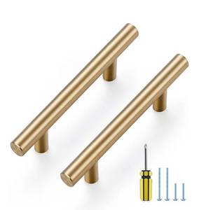 lot 9110 image: Ravinte 30 Pack Kitchen Cabinet Handles Champagne Bronze 3 Inch Hole Center Stainless Steel Pulls