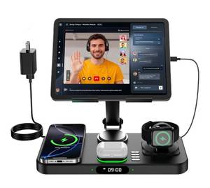 lot 9116 image: 6 in 1 Wireless Charger for Apple Multiple Devices,