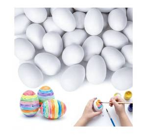 lot 9119 image: White Plastic Eggs