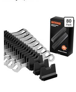 lot 9128 image: 80PCS Modular Wrench Organizer Wrench Holder