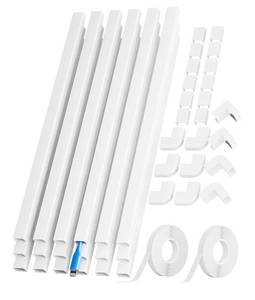 lot 9134 image: 283in PVC Wire Covers for Cords on Wall