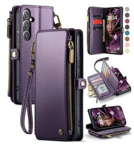 lot 9140 image: Defencase for Samsung Galaxy S25 FE Case Wallet with RFID Blocking Card Holder for Women and Men