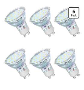 lot 9149 image: DEWENWILS GU10 Light Bulbs, Dimmable GU10 LED Bulb, 5W Equivalent 50W 5000K Daylight White Bulbs
