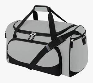 lot 9210 image: Heavy Duty Duffle Bag for Men, 55L Large Durable Gym Duffel Bag for Workout, Sports, Travel Gear - Gray