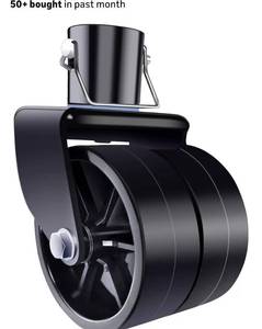 lot 9217 image: Dual 6-Inch Trailer Jack Wheel Replacement