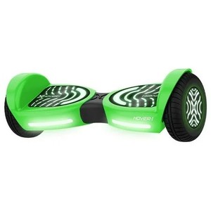 lot 1613 image: $150 Hover-1 Rocket 2.0 Hoverboard for Teens, LED Lights, Max Speed 7 mph, Green