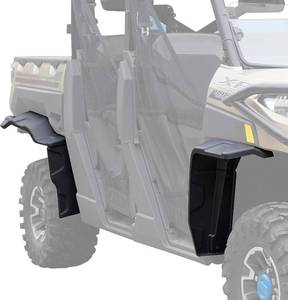 lot 1628 image: $160 SAUTVS Extended Fender Flares for Ranger XP 1000 18-25, Heavy Duty Front & Rear Mud Flaps for Polaris Ranger XP 1000 Crew 2018-2025 Accessories (8PCS)