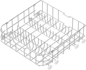lot 1630 image: Upgraded 304 Stainless Steel WD28X10384 Dishwasher Lower Rack Replacement for GE Dishwasher Bottom Rack GLD4500V00CC, GLC4400R40BB, GLD5660V00SS with WD35X21038 Wheels
