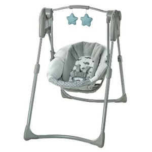 lot 1635 image: Graco Slim Spaces Compact Baby Swing - Humphry
