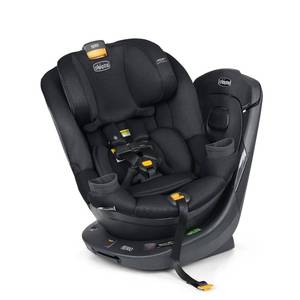 $420 Chicco Fit360 ClearTex Rotating Convertible Car Seat with 360 Degree Rotation for Rear-Facing and Forward-Facing, LeverLock Self-Tensioning Lock System, Obsidian/Black