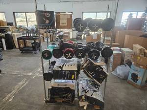 lot 1663 image: Lot of Hoverboards (13) and Carts (4) Untested As Is. Parts Repair. Winning Bid Takes All.