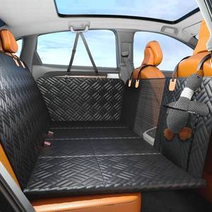 lot 1702 image: PROZAR Dog Car Seat Cover for Back Seat, Hard Bottom Back Seat Extender for Dog, Back Seat Pet Cover for Dogs - Supports 400lbs, Waterproof Heavy Duty Scratch Dog Hammock for Car SUV and Small Truck