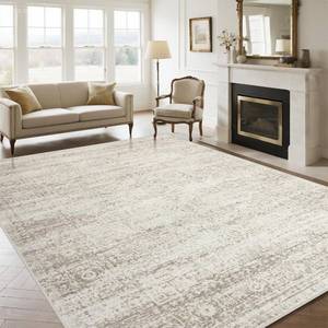 lot 2737 image: $130 Washable Rugs 9x12 Area Rugs for Living Room,Rugs for Bedroom, Large Carpets,Ultra Soft Faux Wool Retro Dining Room Rug,Non Slip&Non-Shedding Low Pile Vintage Print Rug Indoor for Home Office