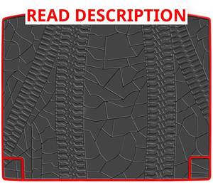 lot 2749 image: Trunk Mats Custom Fit for Jeep Compass 2017-2025 2026 Cargo Liners Black Red Rubber for All Weather Protection Heavy Duty Odorless BLACK AND GREEN