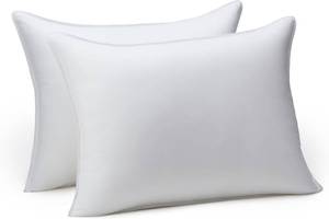 lot 2754 image: Amazon Basic Polyester Pillow Standard Size, 26 x 20, 2-Pack, White
