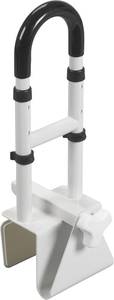 lot 2819 image: Drive Medical Adjustable Bathtub Grab Bar & Bathtub Safety Rail - Easy Clamp-On Installation - Durable Powder-Coated Steel Construction - Adjustable Height 14  to 17  - Scratch Proof Non-Slip Pads