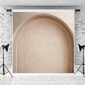 lot 2856 image: Kate Netural Arch Wall Backdrop for Photography Retro Elegant Art Wall Portraits Photography Background,6.5x6.5ft