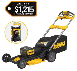 DEWALT 2x20V MAX 21 in. Cordless Battery Powered Self Propelled Lawn Mower Kit with (2) 10 Ah Batteries and Chargers - Retail: $549
