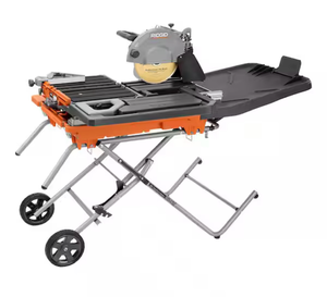 RIDGID 15 Amp 10 in. Wet Tile Saw with Portable Stand - Retail: $899