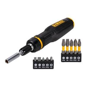 lot 18461 image: DEWALT MAX FIT Telescoping Multi-Bit Screwdriver Set - Retail $40