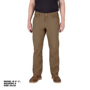 lot 18478 image: Mens 32 in. x 32 in. Khaki CottonPolyester Work Pants with 7 Pockets - Retail $60