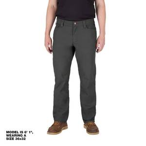 lot 18483 image: Mens 32 in. x 32 in. Gray CottonPolyester Work Pants with 7 Pockets - Retail $60