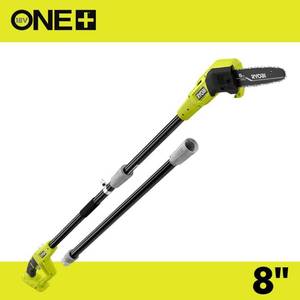 lot 18502 image: ONE 18V 8 in. Cordless Oil-Free Pole Saw (Tool Only) - Retail $229